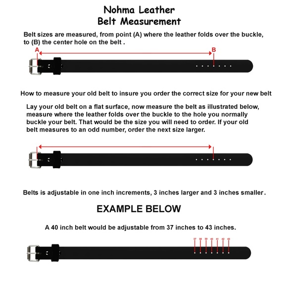 1 1/2"_HEAVY DUTY LEATHER WORK_CCW BELT - Picture 4 of 4